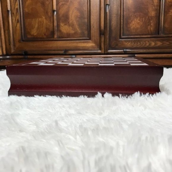 Wood Multi Game Box - Chess Checkers Backgammon Tic Tac Toe Mind Mancala & More - Picture 8 of 16